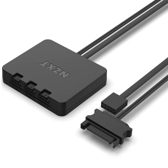 Nzxt f140 rgb 140 mm blanc lot de 2 et contrôleur rgb