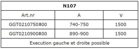 Paroi de bain universelle RIHO NAUTIC N107 H. 150cm