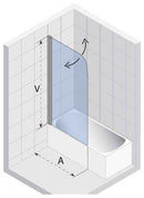 Paroi de bain universelle RIHO NAUTIC N107 H. 150cm