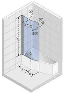 Paroi de bain universelle RIHO NAUTIC N500
