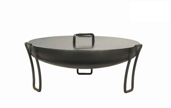 Grille en inoxydable sur trépied + Brasero de jardin PAN