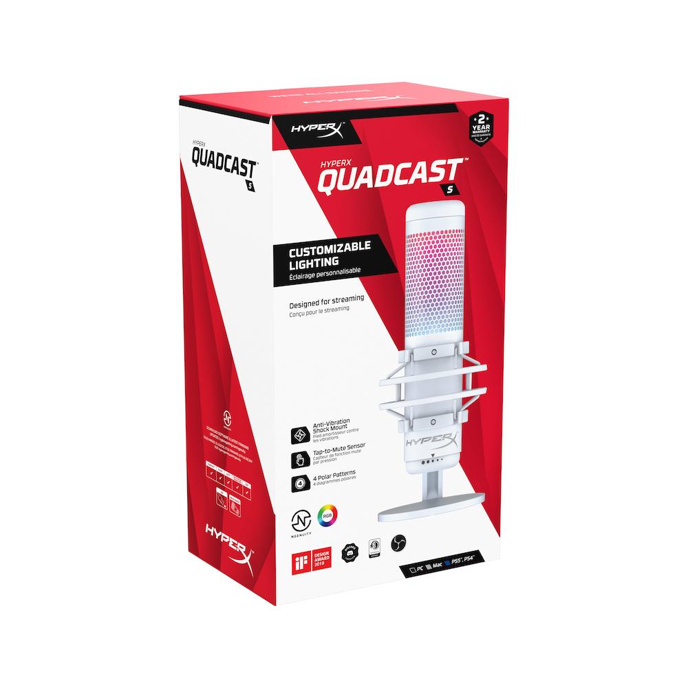 HP HyperX Microfon QuadCast S White