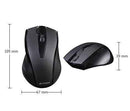 MOUSE A4tech, PC sau NB, wireless, 2.4GHz, optic, 1000 dpi, butoane/scroll 3/1, silent click, negru, "G9-500FS-BK" (timbru verde 0.18 lei)