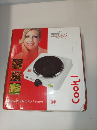 Retour client Ecost, cuisinière électrique, plaque électrique en fonte COOK1 Melchioni Family 15,5 cm, Adju