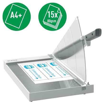 Massicot de bureau de précision Leitz A4+, 15 feuilles
