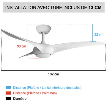 Ventilateur-plafond-FANELITE-SAONA-tube-13-cm