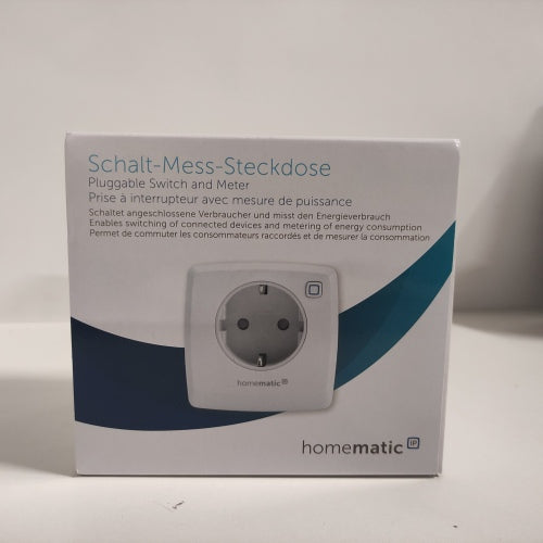 Retour client Ecost Homematic IP Smart Home Switch Prise de mesure, Prise mesure la puissance, Digita