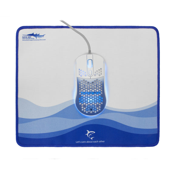 Pack souris et tapis de souris white shark gmp-2201 megalodon