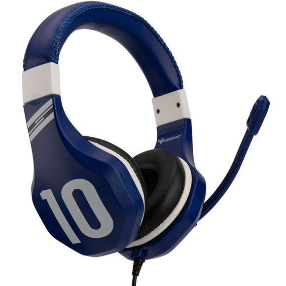 Casque de jeu Subsonic Football Bleu