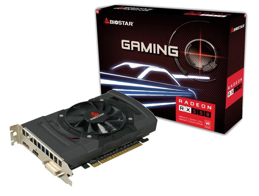 Biostar Radeon RX550 AMD Radeon RX 550 2 Go GDDR5