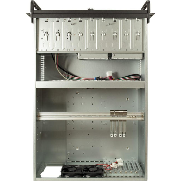 Inter-Tech IPC 4U-4129L Rack Metallic, Silver