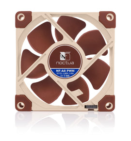 Noctua NF-A8 PWM computer cooling system Computer case Fan 8 cm Beige, Brown - 0