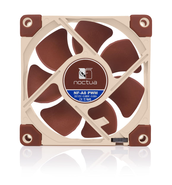 Noctua NF-A8 PWM computer cooling system Computer case Fan 8 cm Beige, Brown