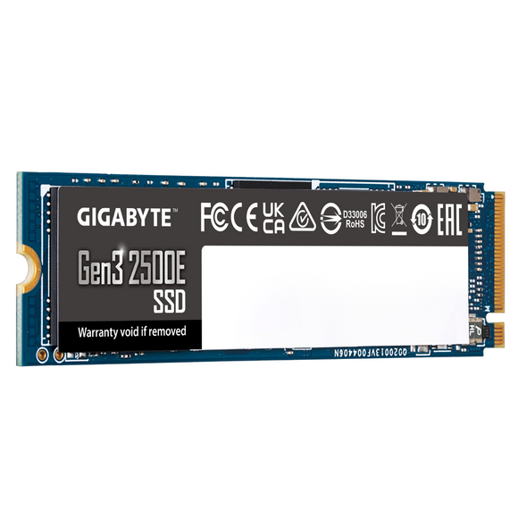 Gigabyte G325E1TB | 1000 GB | Solid-state drive interface PCIe 3.0x4, NVMe1.3 | Read speed 2400 MB/s | Write speed 1800 MB/s