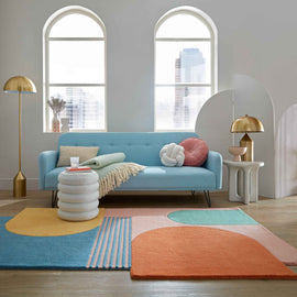 Tapis de salon moderne pure laine FORMAL MULTI