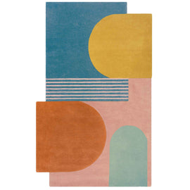 Tapis de salon moderne pure laine FORMAL MULTI
