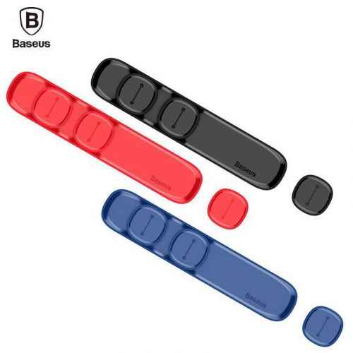 Baseus Cable Clip Peas Black (ACWDJ-01)