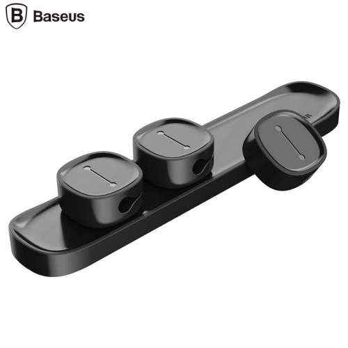 Baseus Cable Clip Peas Black (ACWDJ-01)