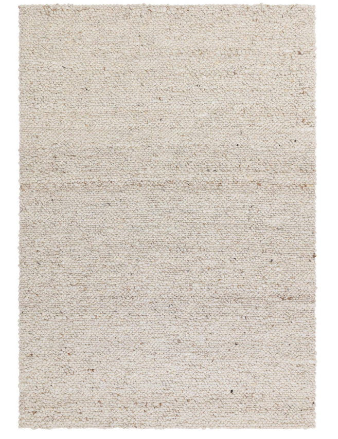 Acheter blanc Tapis de salon et chambre pure laine DAREL