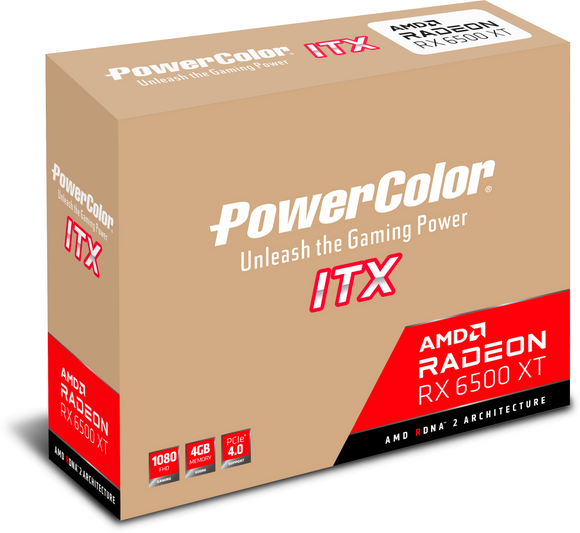 PowerColor AXRX 6500XT 4GBD6-DH graphics card AMD Radeon RX 6500 XT 4 GB GDDR6