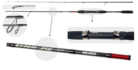 Jigo Spiningas AKARA Erion Jig TX-30» 2-jų Dalių, Ilgis 2.1 m, Testas 10-30 g.