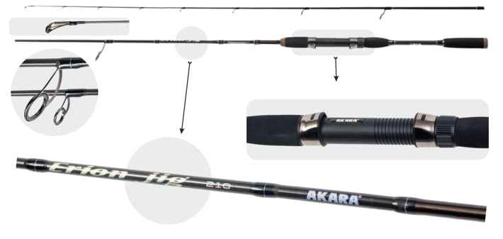Jigo Spinning AKARA Erion Jig TX-30 2 pièces, longueur 210 cm Test 2-8g.