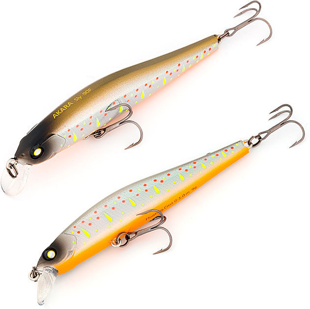 Leurre AKARA Sly S90F, Spalva A131, Poids 9g.