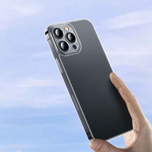Coque Baseus pour iPhone 13 Pro en verre dépoli transparent (ARWS000102)