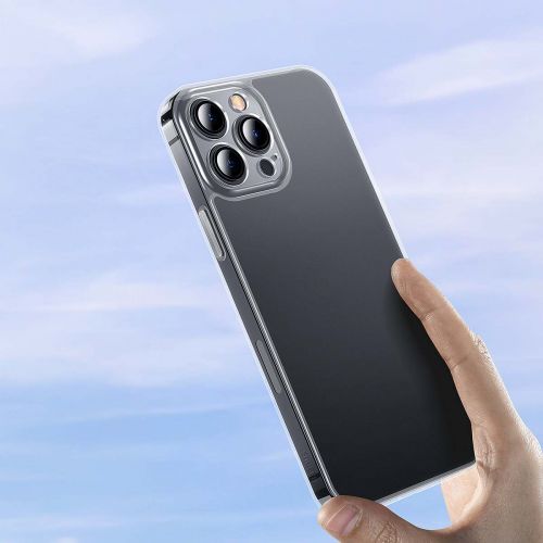 Coque Baseus pour iPhone 13 Pro en verre dépoli transparent (ARWS000102)
