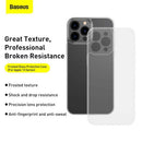 Coque Baseus pour iPhone 13 Pro en verre dépoli transparent (ARWS000102)