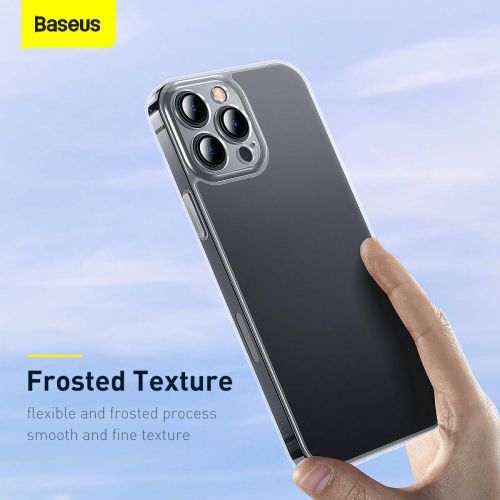 Coque Baseus pour iPhone 13 Pro en verre dépoli transparent (ARWS000102)