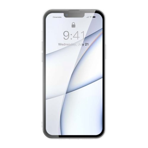 Coque Baseus pour iPhone 13 Pro en verre dépoli transparent (ARWS000102)
