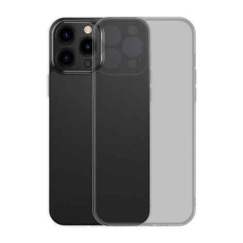 Coque Baseus pour iPhone 13 Pro Max en verre dépoli noir (ARWS000501)