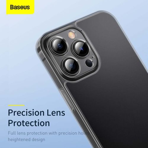Coque Baseus pour iPhone 13 Pro Max en verre dépoli noir (ARWS000501)