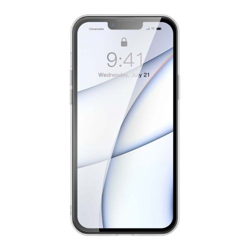 Coque Baseus pour iPhone 13 Pro Max en verre dépoli noir (ARWS000501)