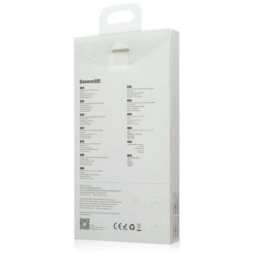 Coque Baseus pour iPhone 13 Pro, protection en gel de silice liquide, blanche (ARYT000402)