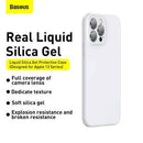 Coque Baseus pour iPhone 13 Pro Max en gel de silice liquide blanc (ARYT000502)