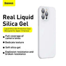 Coque Baseus pour iPhone 13 Pro Max en gel de silice liquide blanc (ARYT000502)