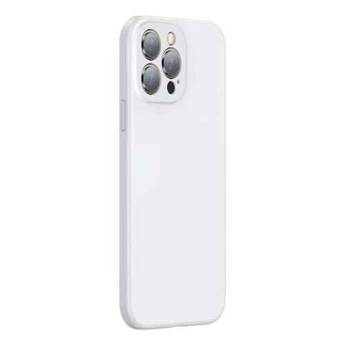 Coque Baseus pour iPhone 13 Pro Max en gel de silice liquide blanc (ARYT000502)