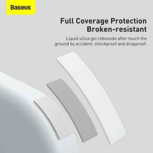 Coque Baseus pour iPhone 13 Pro Max en gel de silice liquide blanc (ARYT000502)