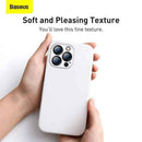 Coque Baseus pour iPhone 13 Pro Max en gel de silice liquide blanc (ARYT000502)