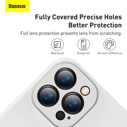 Coque Baseus pour iPhone 13 Pro Max en gel de silice liquide blanc (ARYT000502)