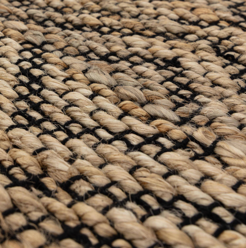 Tapis de salon et chambre en jute SEHRA