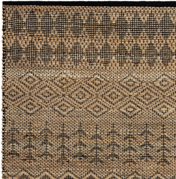 Tapis de salon et chambre en jute SEHRA