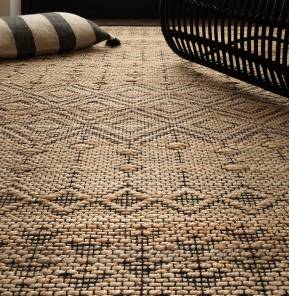 Tapis de salon et chambre en jute SEHRA