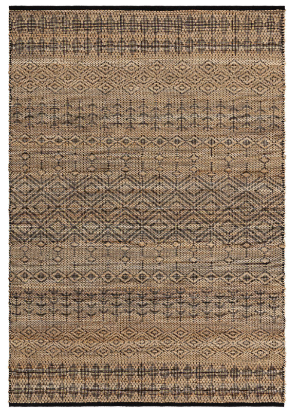 Acheter noir Tapis de salon et chambre en jute SEHRA