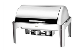 Chafing dish GN1/1 avec couvercle rabattable - clicktofournisseur.com