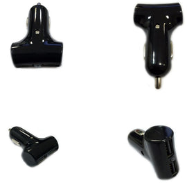 Adaptateur allume cigare double usb noir tous téléphones mobiles et smartphones - Clicktofournisseur.com