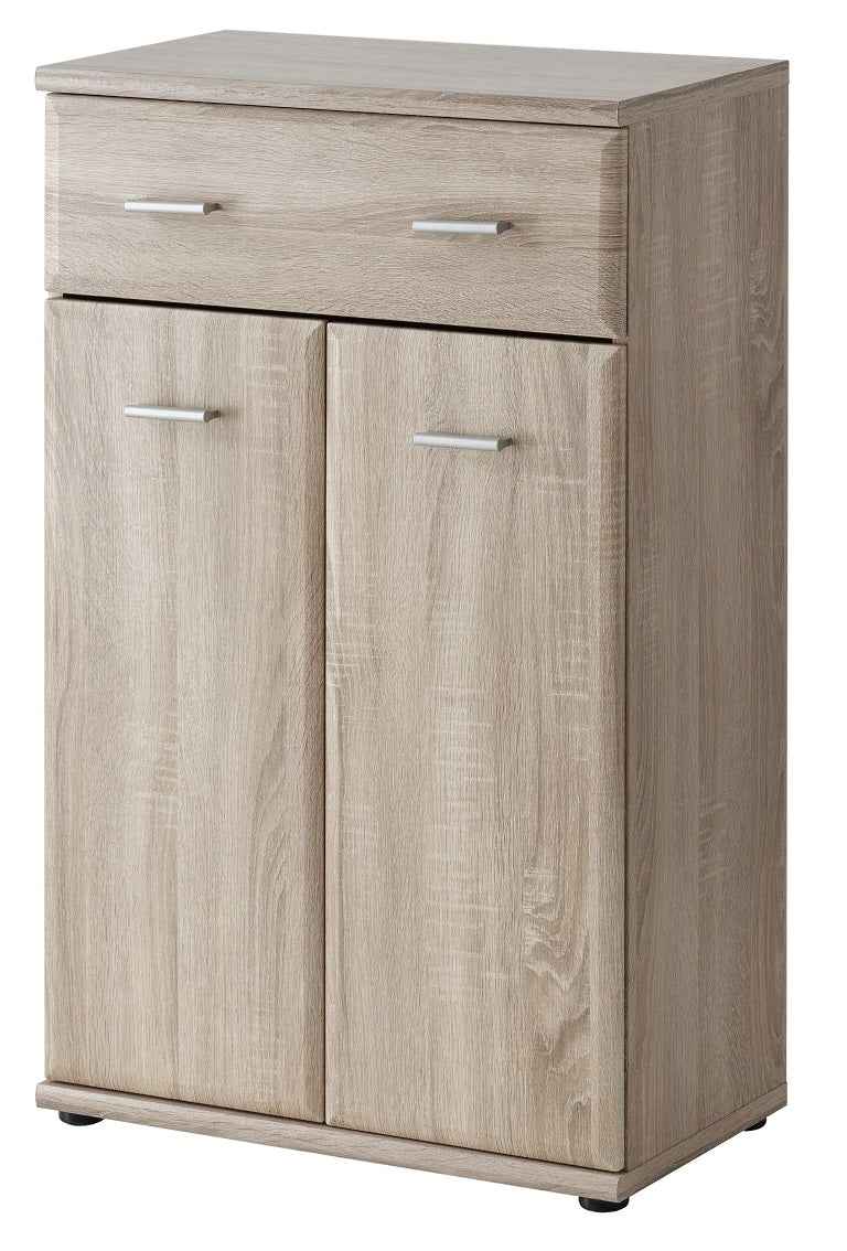 Armoire à chaussures avec un tiroir et deux portes armario en chêne sonoma 60x104x32 cm - Clicktofournisseur.com
