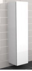 Armoire de douche à 2 portes RIHO BOLOGNA en bois laqué brillant 40x40 H 137,4 cm clicktofournisseur.com